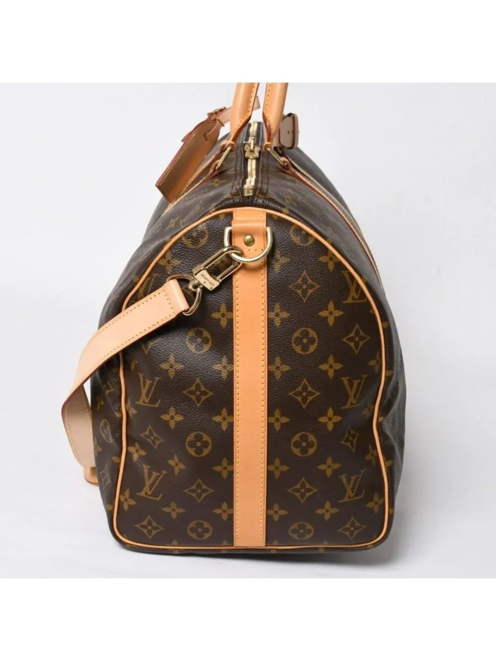 Louis Vuitton Monogram Keepall Bandouliere 50 Brown Boston Bag